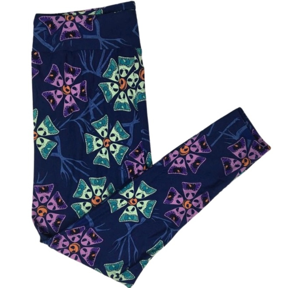 Navy Nightmare Before Christmas patterned leggings